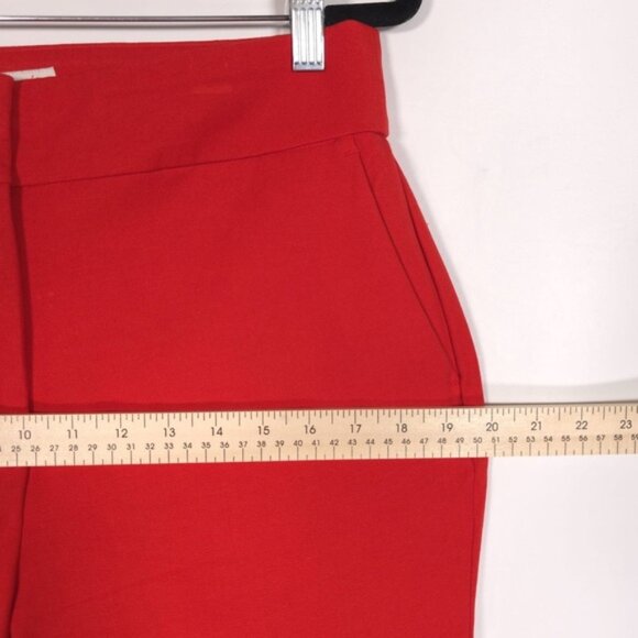 Boden Women’s Straight Wide Leg Trousers Pants Red Viscose Cotton R0249 Size 10R - Picture 5 of 12